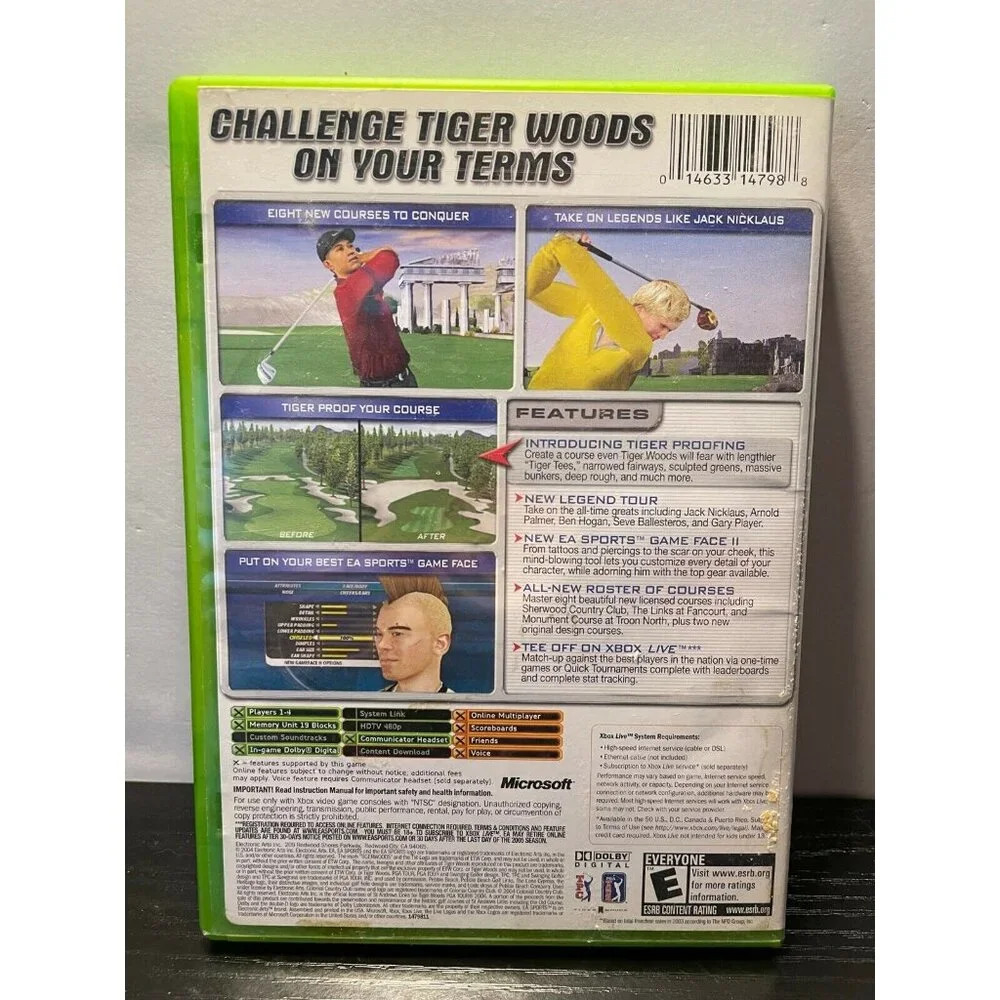 Tiger Woods PGA Tour 2005 game Xbox EA Sports